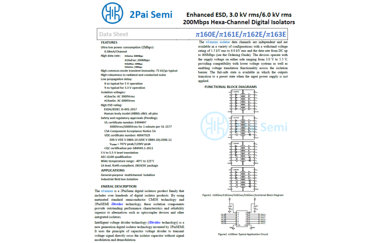 Ultra high speed digital isolator chip